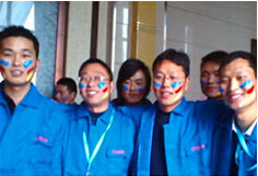 超前涂料90同學(xué)會(huì)現(xiàn)場(chǎng)！河南真石漆知名品牌